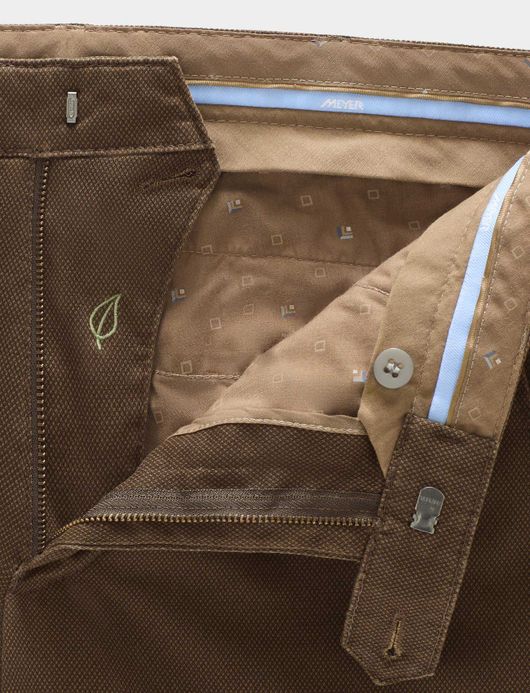Meyer Pantalon chino bruin bonn