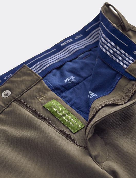 Meyer Pantalon chino bruin Skye