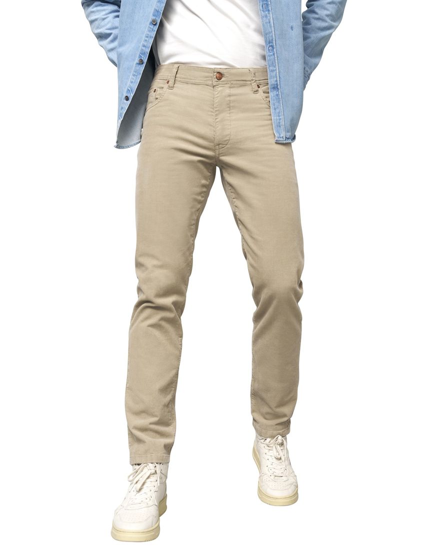 Meyer M5 Five 5p model broek beige effen corduroy