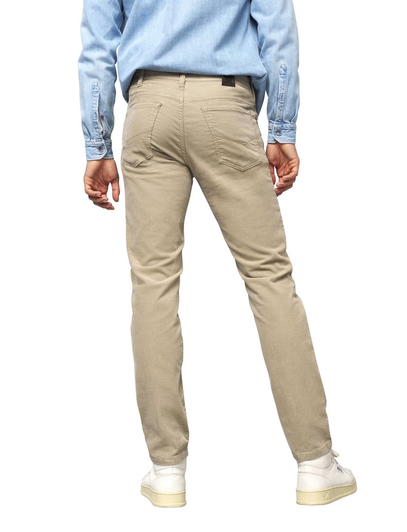 Meyer M5 Five 5-pocket model broek beige effen corduroy