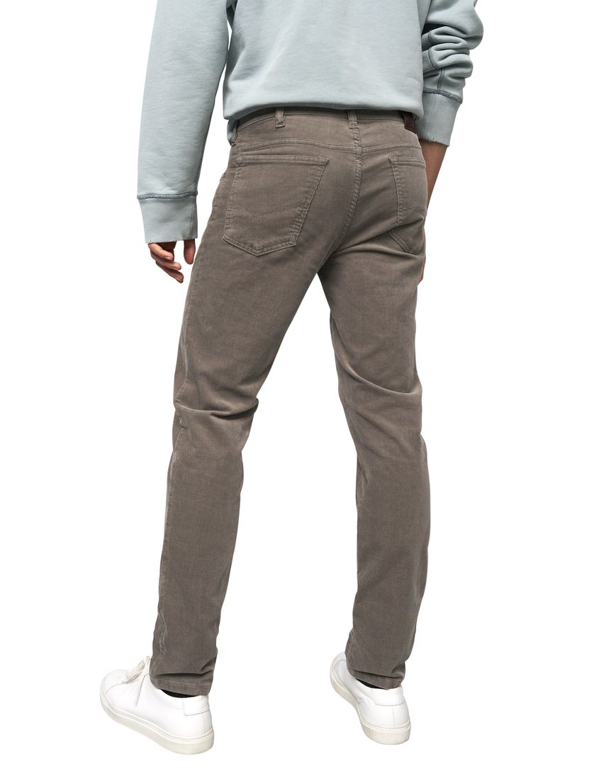 Broek Meyer M5 Five 5p model donkergroen effen corduroy