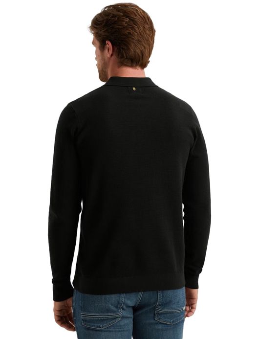 PME Legend polo lange mouw zwart