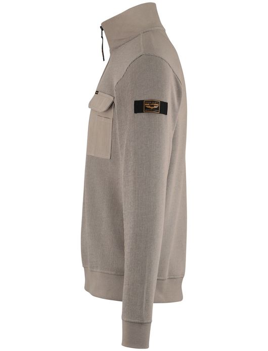 PME Legend half zip vest beige corduroy