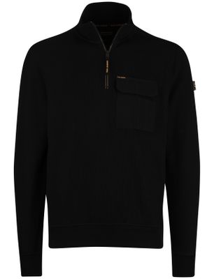 PME Legend PME Legend half zip vest zwart corduroy