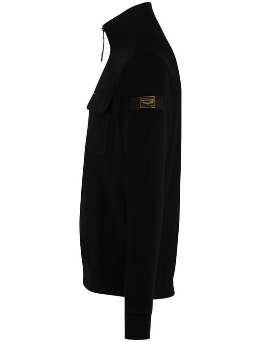 PME Legend half zip vest zwart corduroy