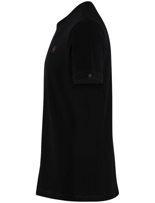 PME Legend t-shirt effen zwart katoen normale fit