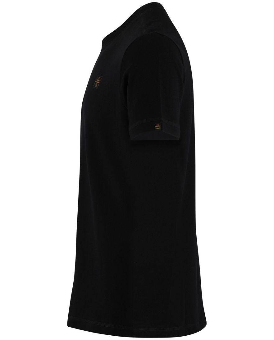 PME Legend t-shirt effen zwart katoen normale fit