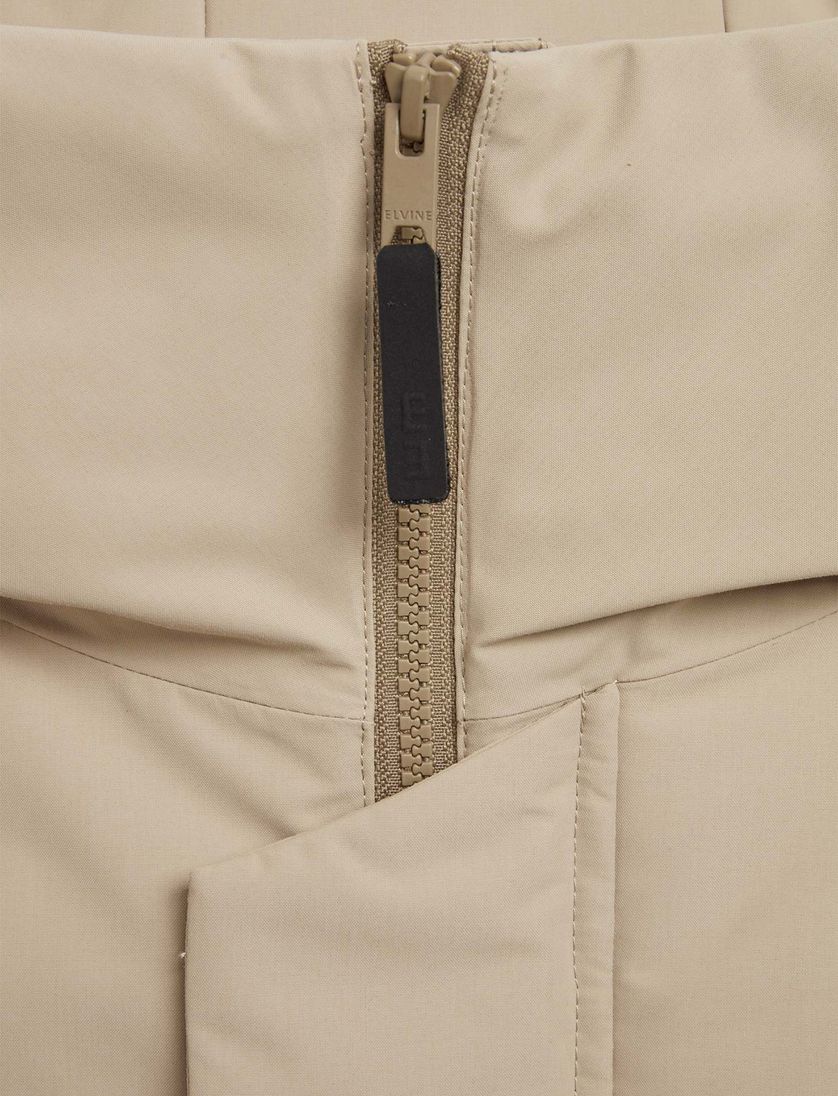 Elvine winterjas waterdicht beige polyester