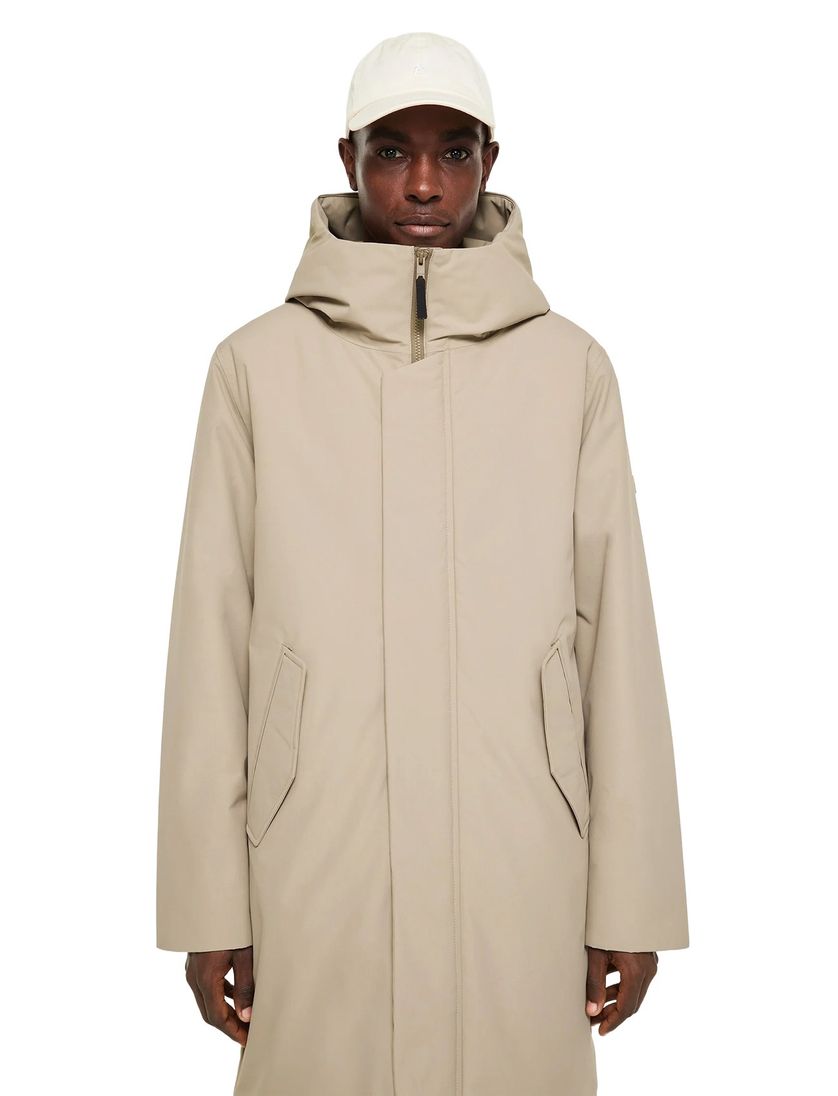 Elvine winterjas waterdicht beige polyester