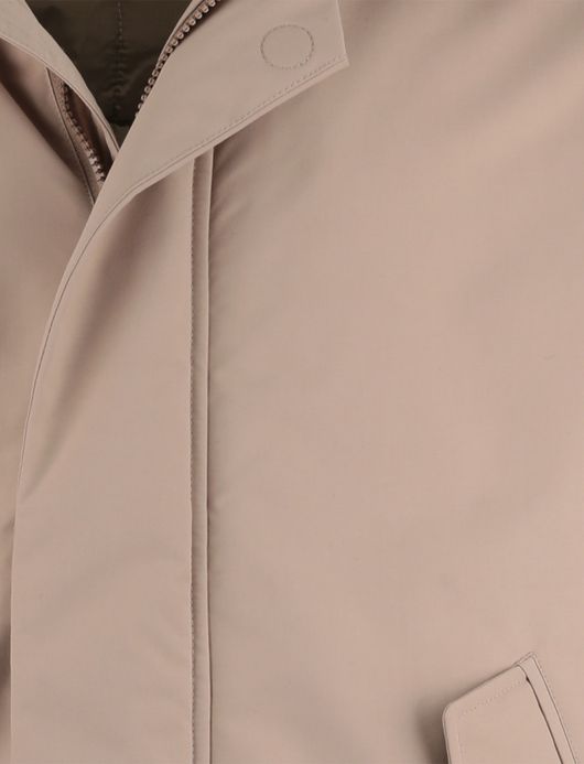 Elvine winterjas waterdicht beige met capuchon