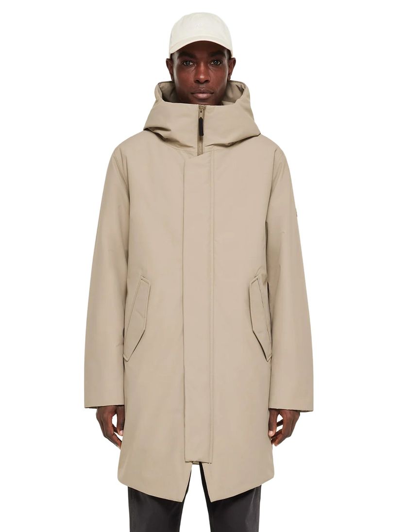 Elvine winterjas waterdicht beige polyester