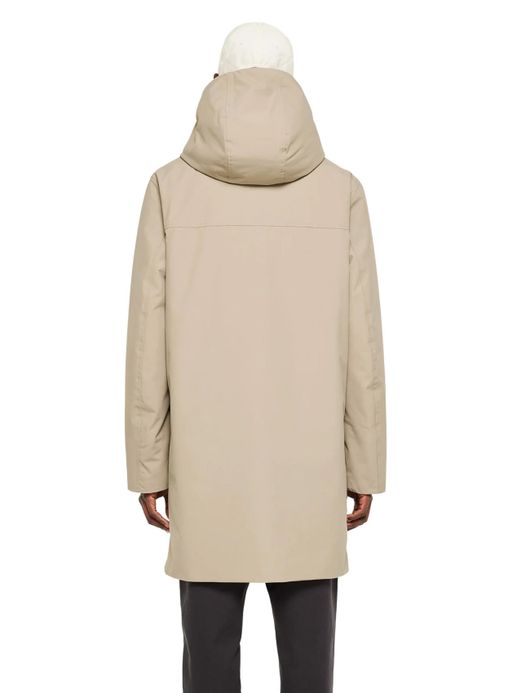 Elvine winterjas waterdicht beige met capuchon