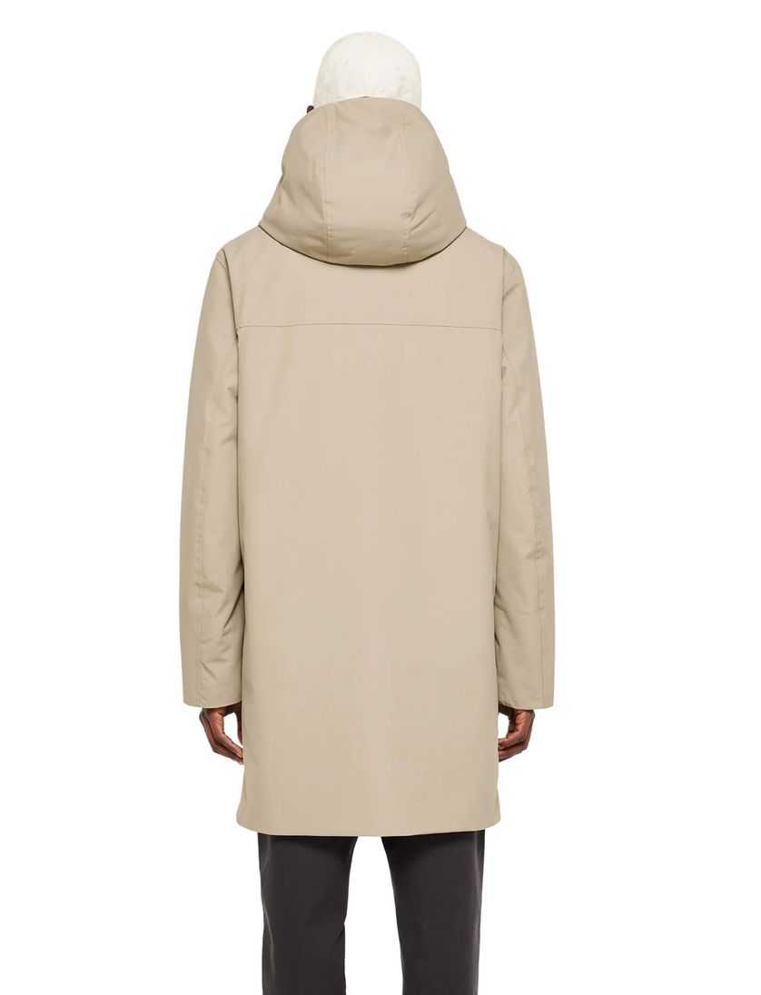 Elvine winterjas waterdicht beige polyester