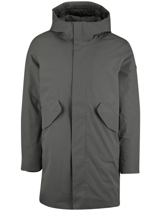 Elvine groene winterjas effen normale fit