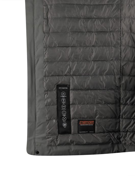 Elvine groene winterjas effen normale fit