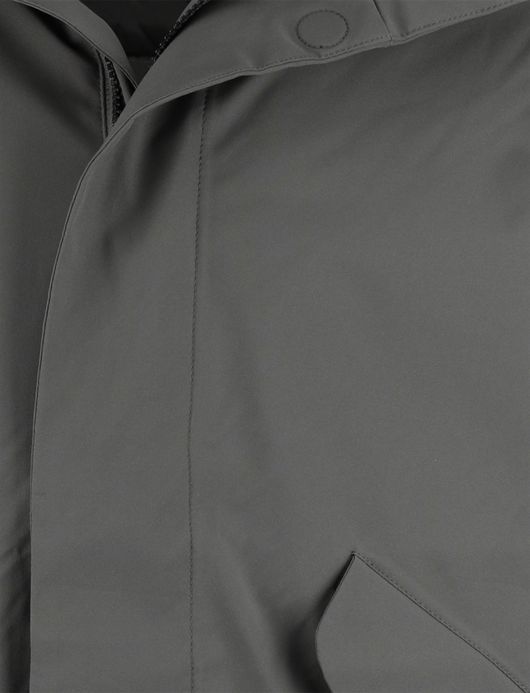 Elvine groene winterjas effen normale fit