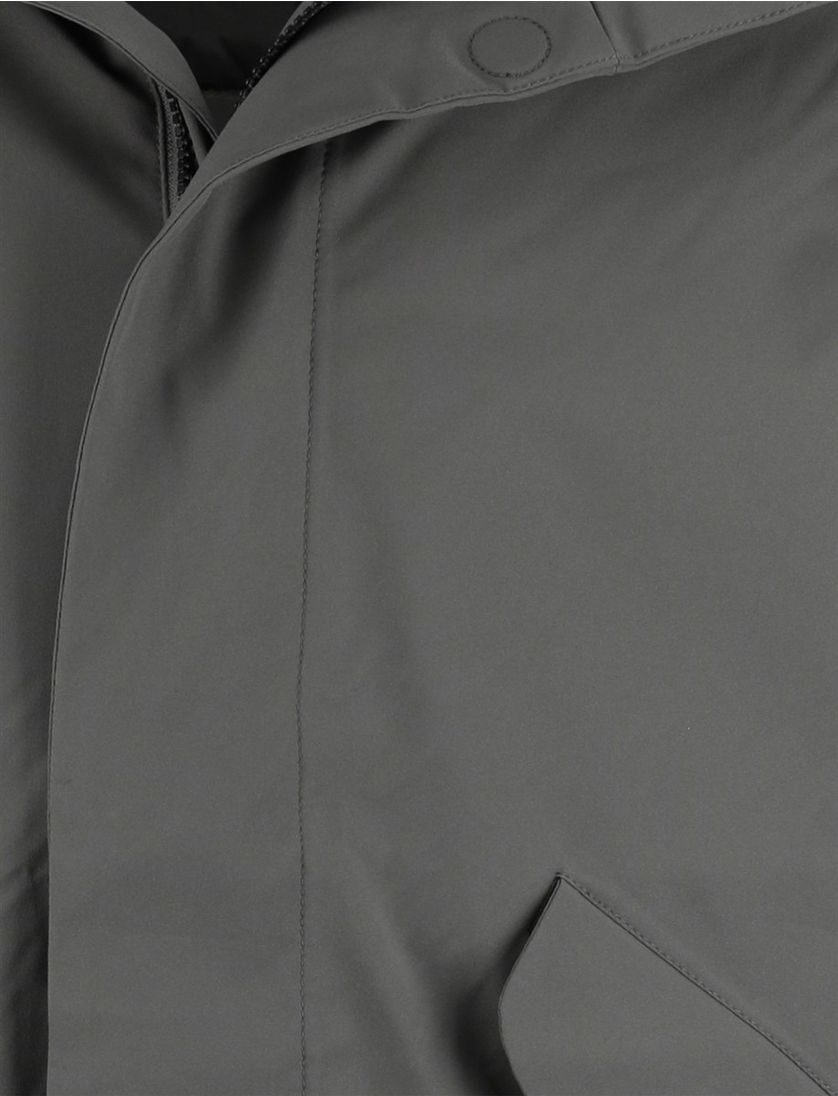 Elvine winterjas effen groen normale fit