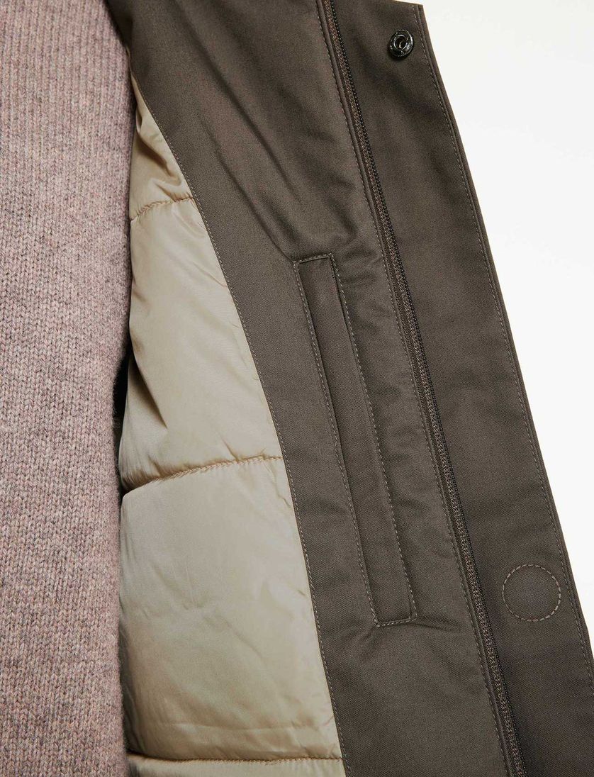 Elvine Karim lange winterjas groen