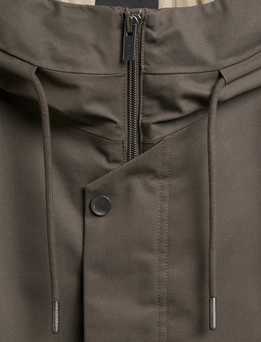 Elvine Karim lange winterjas groen