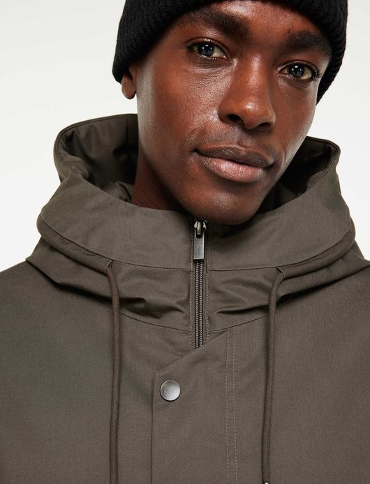 Elvine Karim lange winterjas groen