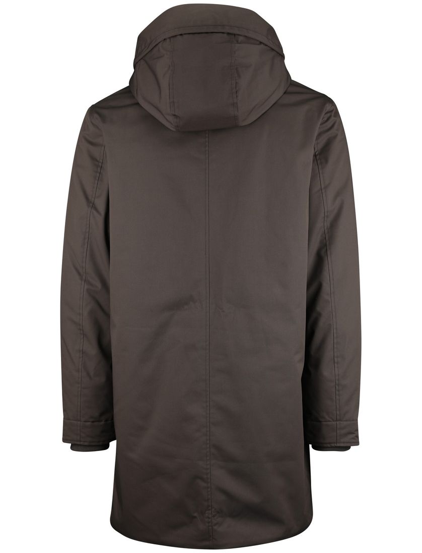 Elvine Karim lange winterjas groen