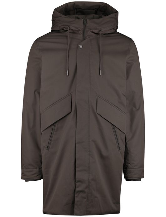 Elvine Karim lange winterjas groen