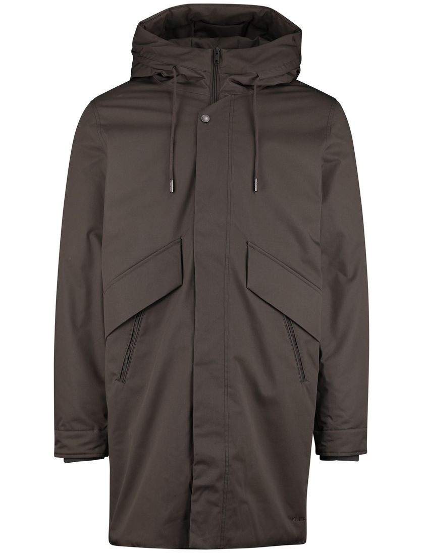 Elvine Karim lange winterjas groen