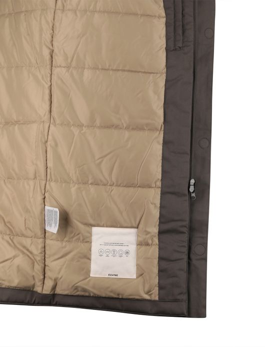 Elvine Karim lange winterjas groen