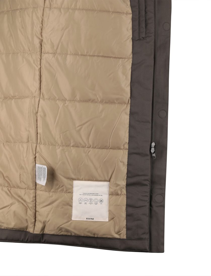 Elvine Karim lange winterjas groen