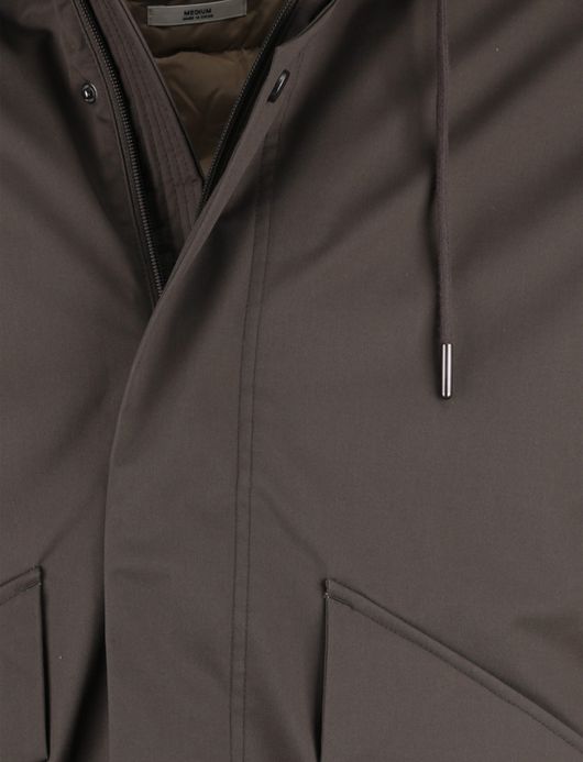 Elvine Karim lange winterjas groen