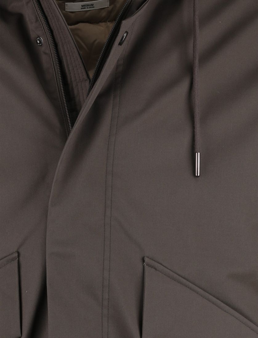 Elvine Karim lange winterjas groen