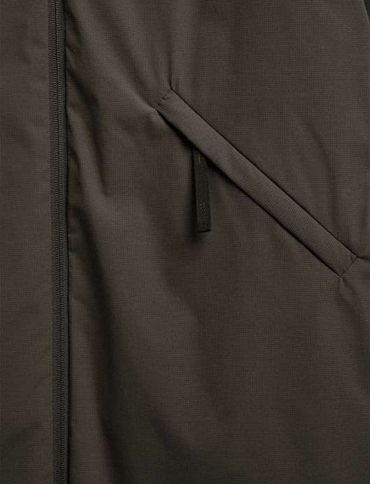 Elvine Torgny lange winterjas groen