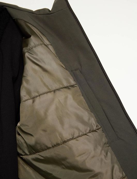 Elvine Torgny lange winterjas groen