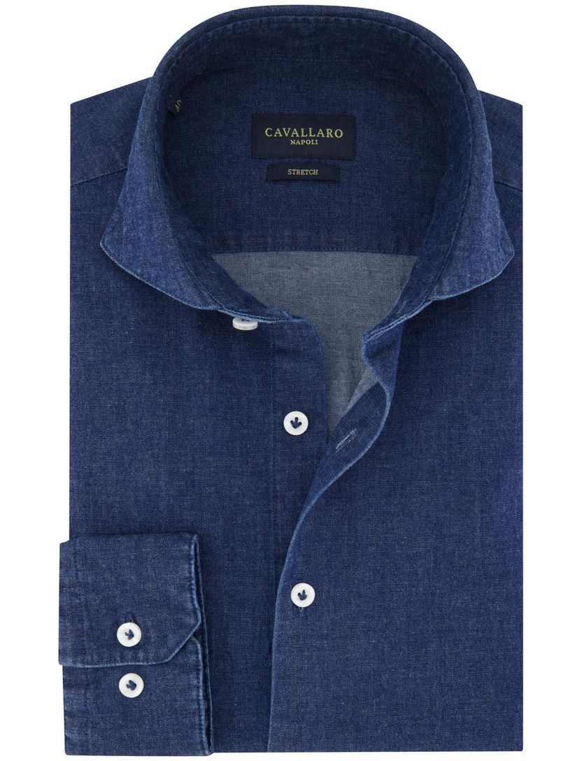 Overhemd Cavallaro Denimo blauw