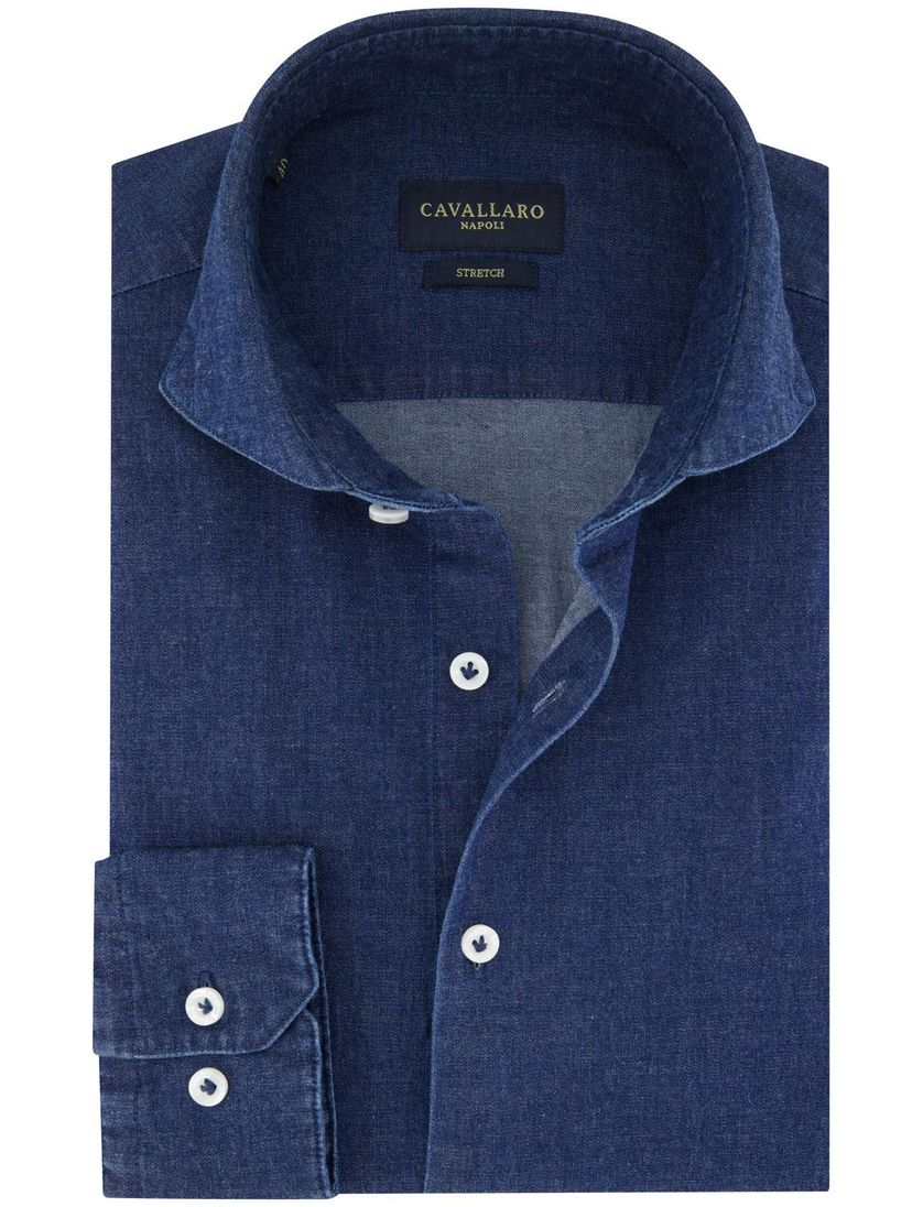 Overhemd Cavallaro Denimo blauw