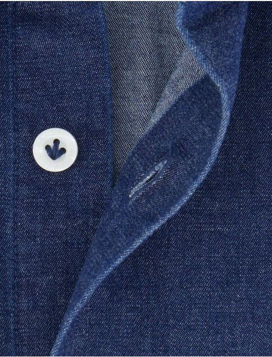 Cavallaro Denimo overhemd blauw