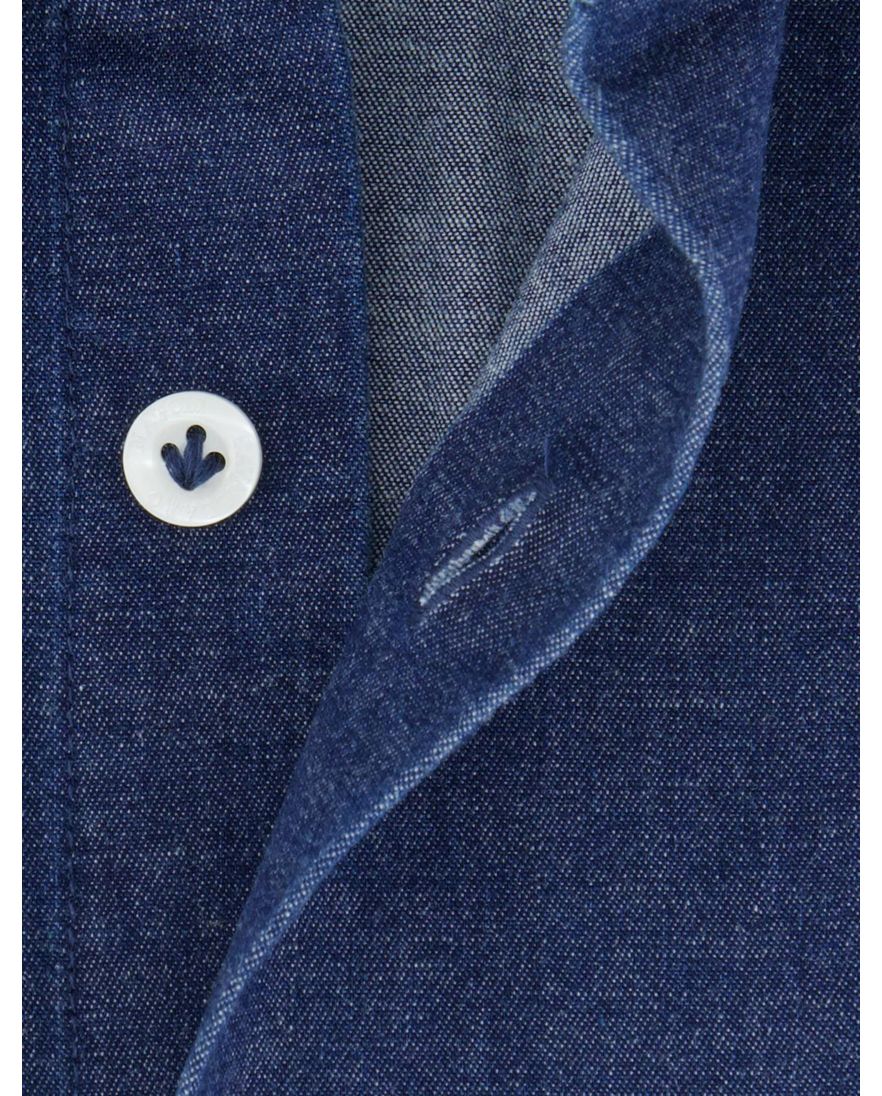 Cavallaro Denimo overhemd blauw