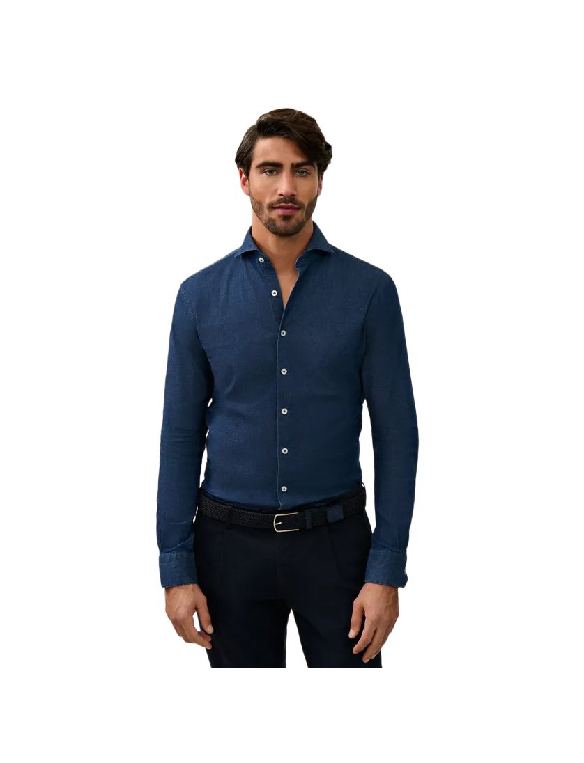 Overhemd Cavallaro Denimo blauw