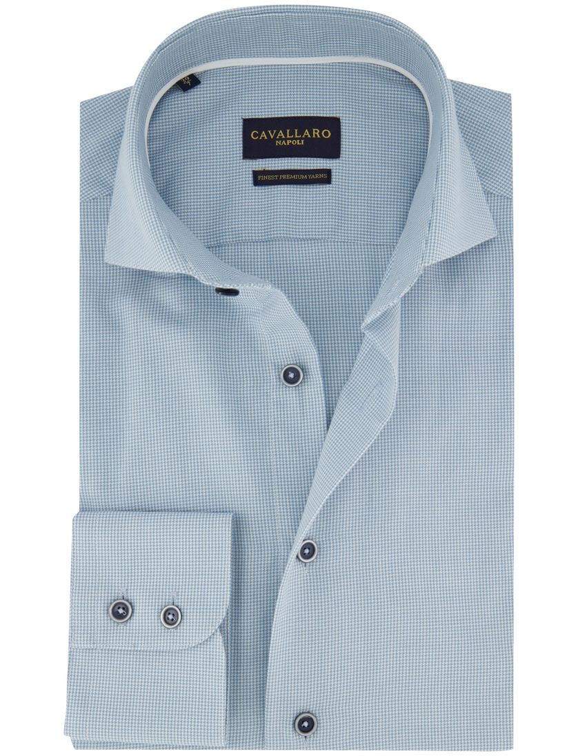 Cavallaro Vernio overhemd blauw mouwlengte 7