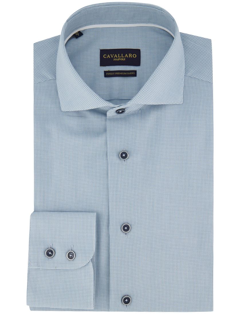 Cavallaro Vernio overhemd blauw mouwlengte 7
