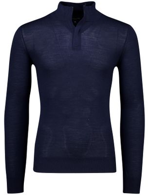 Cavallaro Donkerblauwe Cavallaro Saronno half zip merinowol