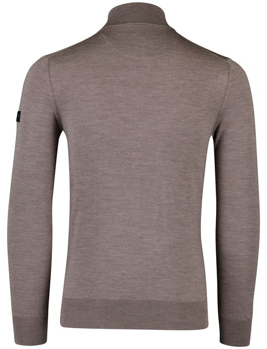 Cavallaro Saronno half zip pullover taupe