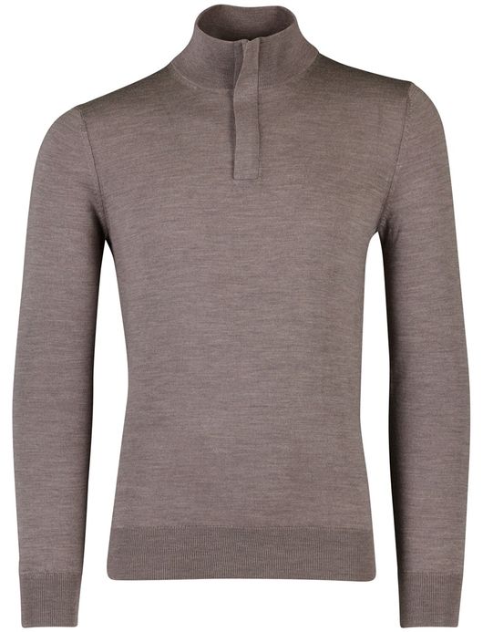 Cavallaro Saronno half zip pullover taupe