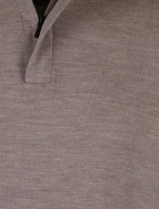 Cavallaro Saronno half zip pullover taupe