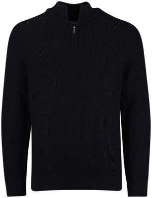Cavallaro Cavallaro Sagio half zip donkerblauw normale fit