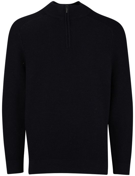 Cavallaro Sagio half zip donkerblauw normale fit