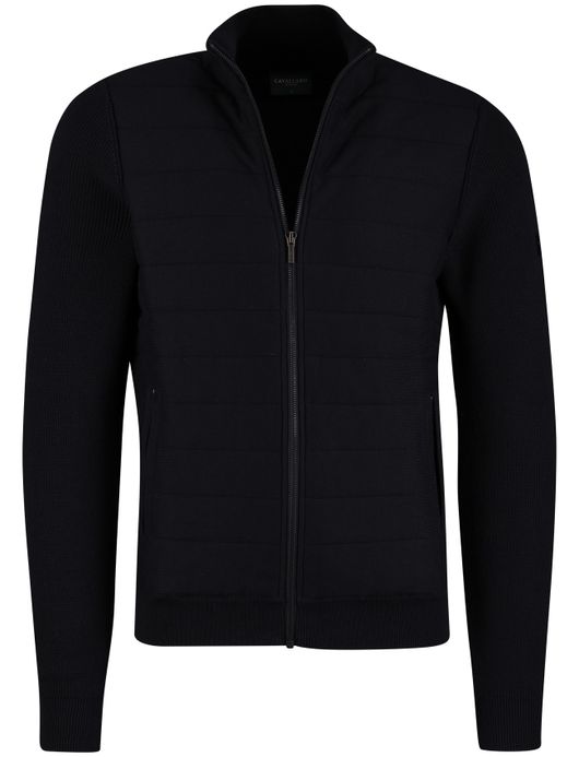 Vest Cavallaro donkerblauw katoen