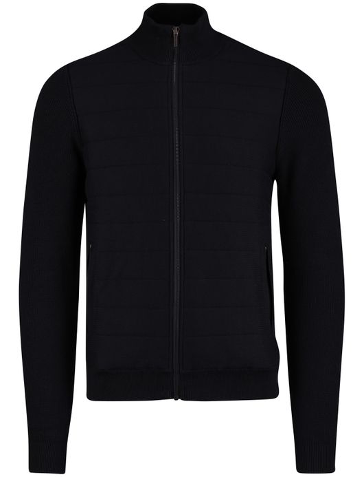 Cavallaro Gioni vest rits donkerblauw gevoerd