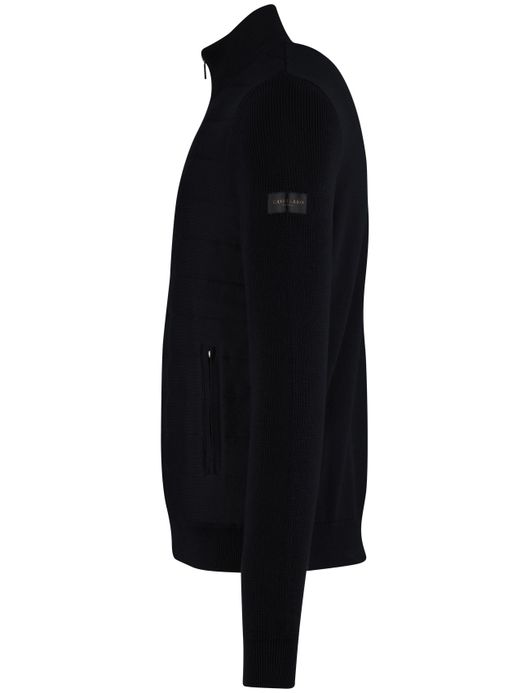 Cavallaro Gioni vest rits donkerblauw gevoerd