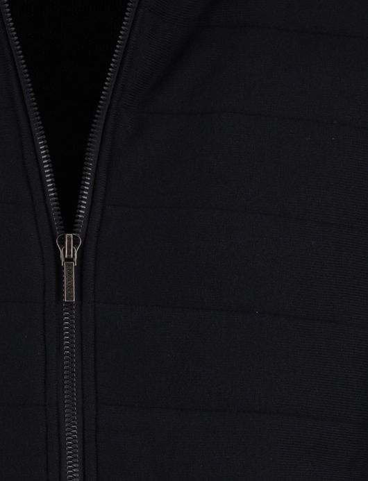 Cavallaro Gioni vest rits donkerblauw gevoerd